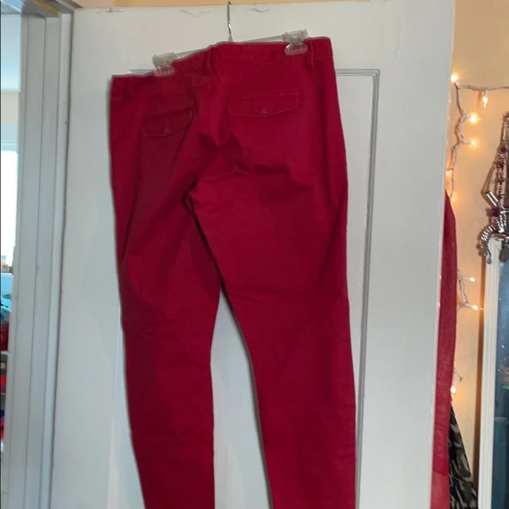 Gap Khakis Red Zippers Women’s 14 - Picture 3 of 5